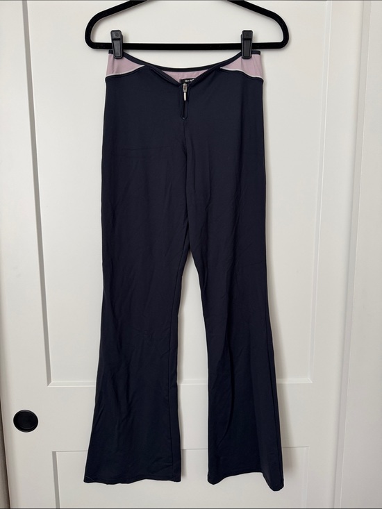 usa pro Pants - Y2K Low Rise Navy and Pink Flare Yoga Pants